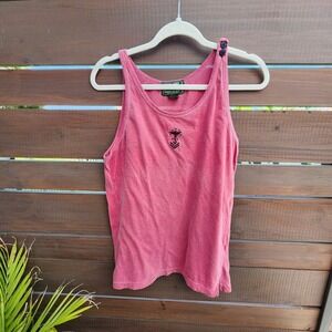 Vintage Ralph Lauren Country Tank Top Sailor‎ Faded Distressed Nautical Worn L